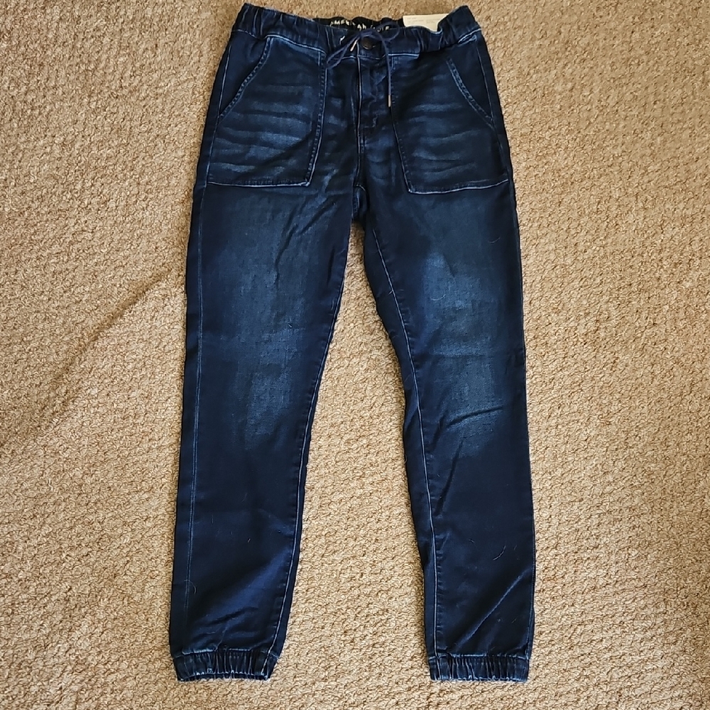 American Eagle Outfitters Soft Knit Joggers - Dark Wash